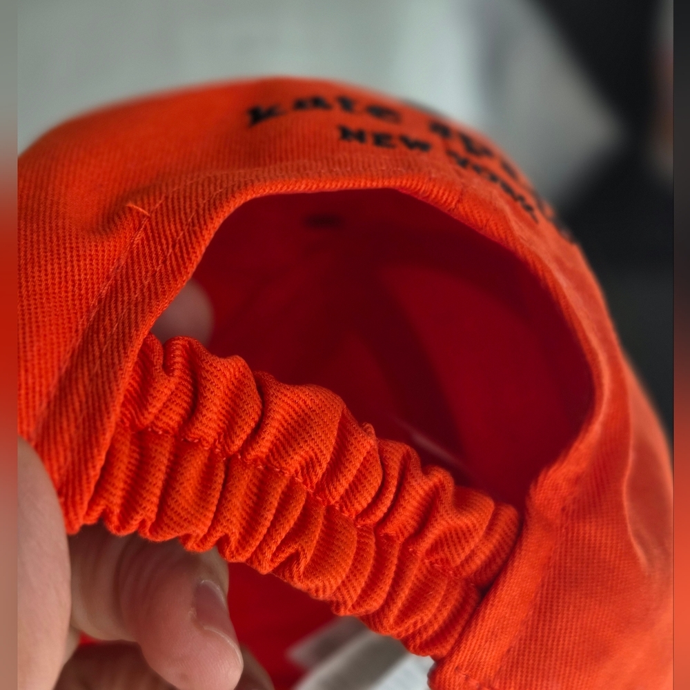 NWT Kate Spade OS Orange Hat/Cap 100% Cotton - Picture 6 of 10